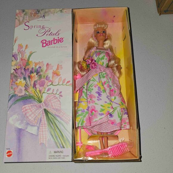 NEW Vintage‎ Avon Special Edition Spring Petals Barbie 2nd In Series 1996 Doll - Picture 1 of 6